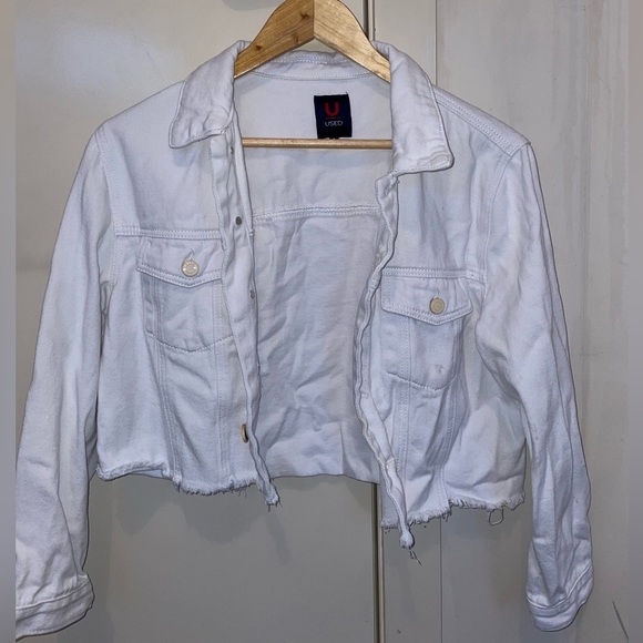 Jackets & Blazers - Brand- ‘USED’ -White Denim Jacket